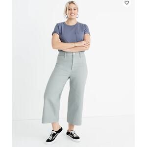NWT Madewell Emmett Curvy Slim Wide Leg Pants Women's Size 34 Petite